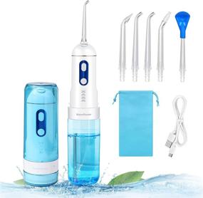 img 4 attached to 🚿 Cordless Water Flosser: Professional Dental Oral Irrigator for Home & Travel - IPX7 Waterproof, 4 Modes, Braces & Bridge Care