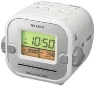 радиоприемник sony icfc180 am/fm с будильником - модель снята с производства, белого цвета. логотип