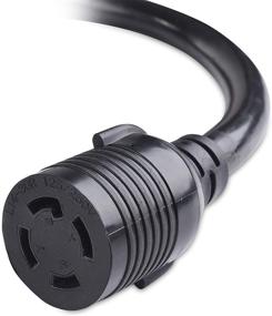 img 2 attached to Cable Matters 30 AMP to 50 AMP RV Adapter (30 AMP to 50 AMP Generator Adapter, RV Cord) - 1.5 Feet (NEMA 14-50P to L14-30R)