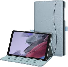 img 4 attached to 💙 Fintie Case for Samsung Galaxy Tab A7 Lite 8.7 inch 2021 Model (SM-T220/T225/T227), Multi-Angle Viewing Stand Cover with Pocket - Frozen Blue