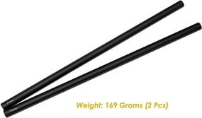 img 2 attached to 📸 Fotasy 40cm (16 Inch) 15mm Rods for Rail Rod Support Systems – Perfect Fit for Mattebox, Follow Focus, and More! (2-Pack)