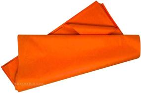img 3 attached to 🎁 Оранжевая бумага для обертывания подарков - 15x20 дюймов, 100 листов - Flexicore Packaging