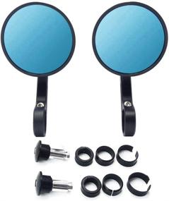 img 4 attached to 🛵 Universal Bar End Mirrors: Motorcycle Handlebar Mirrors 7/8 Handle Round Replacement for 7/8" Handlebar or Inside Handlebars (13-18mm Diameters)