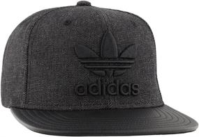 img 1 attached to adidas Trefoil Chain Flatbrim Snapback Cap for Men