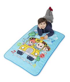 img 2 attached to 🎵 CoComelon Musical Blanket: Entertaining Blue Toddler Blanket for Soothing Melodies