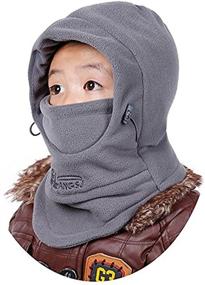 img 4 attached to ZZLAY Kids Balaclava Hat - Thick Thermal Windproof Ski Mask for Cycling and Outdoor Activities - Adjustable Cap Hood Cover