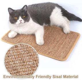 img 3 attached to 🐱 YIISHI Cat Scratch Pad, Long-lasting Sisal Cat Scratcher, Indoor Cat Scratching Post for Claw Care and Furniture Protection