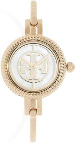 img 4 attached to 🎁 Стильные и универсальные: Набор подарочных часов Tory Burch Women's Reva, 27 мм, Золото/Мультиколор, единый размер