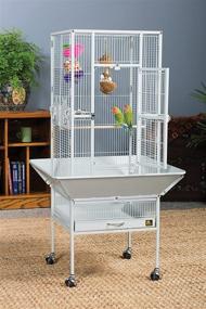 img 2 attached to 🐦 Enhance Your Bird's Habitat with Prevue Park Plaza Bird Cage