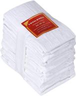 🍽️ utopia kitchen flour sack dish towels - 12 pack, ultra absorbent cotton kitchen towels - 28 x 28 inches logo