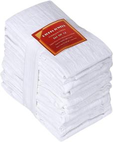 img 4 attached to 🍽️ Utopia Kitchen Flour Sack Dish Towels - 12 Pack, Ultra Absorbent Cotton Kitchen Towels - 28 x 28 Inches