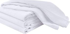 img 2 attached to 🍽️ Utopia Kitchen Flour Sack Dish Towels - 12 Pack, Ultra Absorbent Cotton Kitchen Towels - 28 x 28 Inches