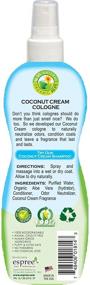 img 2 attached to 🥥 Coconut Cream Conditioning Cologne, 4 oz by Espree - Improve Your Pet's Grooming Experience