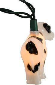 img 1 attached to Cow-themed Kurt Adler 10-Light Indoor/Outdoor Light Set for a Charming Ambiance