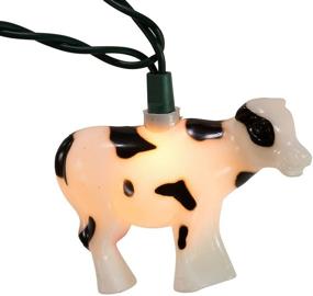 img 3 attached to Cow-themed Kurt Adler 10-Light Indoor/Outdoor Light Set for a Charming Ambiance