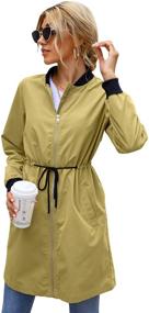 img 3 attached to MOUSYA Windbreaker Lightweight Jackets Overcoat Women's Clothing and Coats, Jackets & Vests