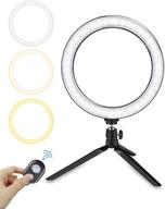 oternal 10 inch led ring light with tripod stand and adjustable phone holder - 3 light modes, 10 brightness levels - ideal for video, streaming, selfies, makeup - perfect accessory for phone photography logo