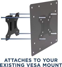 img 2 attached to 🖥️ Mount-It! VESA Mount Adapter Plate - Enhanced Monitor and TV Mount Extension Kit, Expandable from 75x75 and 100x100 to 200x200 and 200x100 mm Patterns, Durable Heavy-Gauge Steel, Includes Necessary Hardware