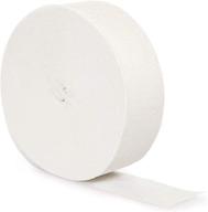 🎉 versatile white crepe paper streamer roll - 81-feet of creative converting touch of color craft material logo