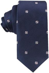 img 4 attached to Sports Woven Neckties Birthday Baseball