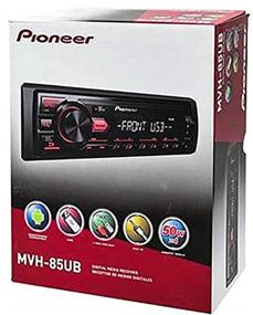 img 1 attached to 🚗 Pioneer MVH-85UB Digital Media Car Stereo Receiver with USB, Auxiliary, MP3 Playback, Mixtrax, Media App Control, and Siri Eyes Free Compatibility