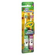 🦷 зубные щетки gum crayola pip-squeaks ultrasoft 2 шт. разных цветов (упаковка из 4 шт.) логотип