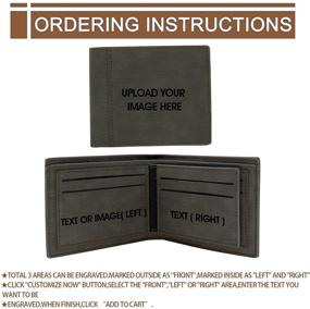 img 3 attached to Mens Wallet Wallets Bifold Fathers Men's Accessories and Wallets, Card Cases & Money Organizers