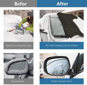 img 3 attached to ❄️ LADER Windshield Snow Cover: Ultimate Protection for Your Car from Snow, Ice, Sun, and Frost - Fits Most Cars, Trucks, Vans, and SUVs