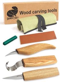 img 4 attached to Spoon Carving Tools Set by BeaverCraft - Wood Carving Kit for Carving Spoons - S17 Wood Carving Tools, Spoon Carving Set, Wood Carving Kit
