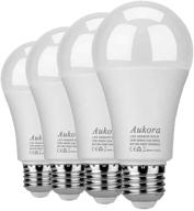 brilliant daylight yard garage lighting solution - aukora 100 watt equivalent logo