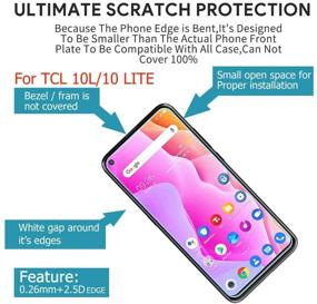 img 2 attached to 📱 TCL 10 Lite Case - Ytaland Crystal Clear Soft Silicone Shockproof TPU Transparent Bumper Case Cover with Tempered Glass Screen Protector