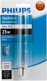 img 1 attached to 💡 Enhance Your Appliances with Philips 416289 Clear Appliance 25-Watt T6-1/2 Intermediate Base Light Bulb