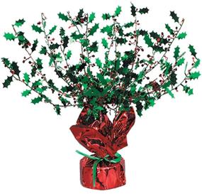 img 1 attached to 🎉 Holly and Berry Gleam 'N Burst Centerpiece Party Accessory - 1 Count (1 Per Package)