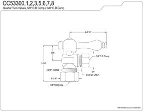 img 1 attached to Kingston Brass CC53303 Vintage Compression