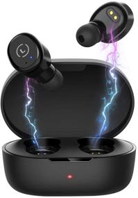 img 4 attached to Ankbit True Wireless Earbuds: Bluetooth 5.0, IPX8 Waterproof, Clear Sound & Deep Bass, Gym Sports & Home Office Headsets