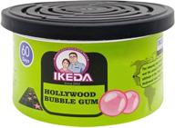 🚗 ikeda scents car air fresheners: bubble gum scent, organic cans | long-lasting odor eliminator essential | strong fragrance for home closets | 1.5 oz, pack of 4 logo