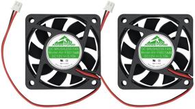 img 4 attached to UL TUV Certified Security-01 2-Pack 60mm Brushless Cooling Fan 6015 12V DC 0.10A - Reliable Ball Bearing Design for Superior Security