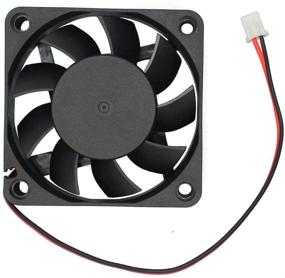 img 2 attached to UL TUV Certified Security-01 2-Pack 60mm Brushless Cooling Fan 6015 12V DC 0.10A - Reliable Ball Bearing Design for Superior Security