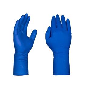 img 2 attached to 🧤 GLOVEWORKS HD Medical Blue Latex Gloves, Large Size, 12 Inches Long, Box of 50, 13 Mil, Powder Free, Textured, Disposable, Non-Sterile, GPLHD86100BX