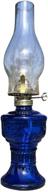 🕯️ gcmj oil lamps: blue lantern for indoor household decor - ultra pure liquid paraffin oil, knob dimmer & 21st century kitchen table ambiance logo