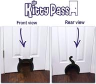 🖤 the kitty pass interior cat door: embrace the special midnight edition (black) logo