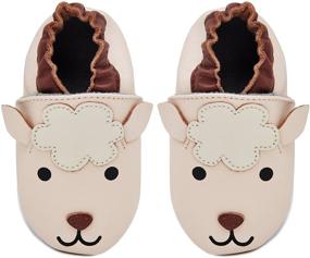 img 2 attached to Momo Baby Leather Toddler Slippers 👶 Boys' Shoes: Perfect Comfort and Style Combo