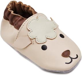 img 3 attached to Momo Baby Leather Toddler Slippers 👶 Boys' Shoes: Perfect Comfort and Style Combo