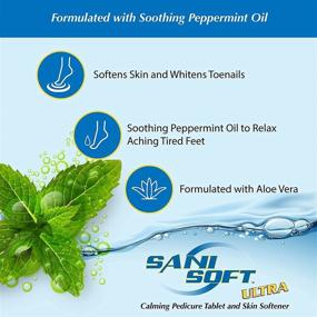 img 1 attached to 🚿 SANI CARE Sani-Soft Peppermint Tabs - Infused with Relaxing Peppermint Oil and Soothing Aloe Vera, Pack of 150, SAN0200