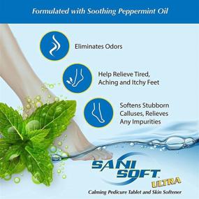 img 2 attached to 🚿 SANI CARE Sani-Soft Peppermint Tabs - Infused with Relaxing Peppermint Oil and Soothing Aloe Vera, Pack of 150, SAN0200
