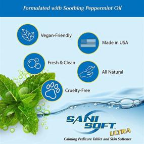 img 3 attached to 🚿 SANI CARE Sani-Soft Peppermint Tabs - Infused with Relaxing Peppermint Oil and Soothing Aloe Vera, Pack of 150, SAN0200