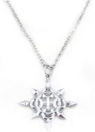 🔥 kingdom hearts ii axel chakrams eternal flames pendant metal necklaces logo