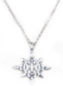 img 2 attached to 🔥 Kingdom Hearts II Axel Chakrams Eternal Flames Pendant Metal Necklaces