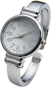 img 4 attached to ⌚ Браслетная часы Blekon Collections для женщин с серебряным металлическим ремешком и узким корпусом