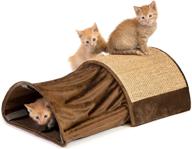 🐱 kitty city premium woven sisal carpet scratching collection: the ultimate cat toy set with scratching mat, cave tunnel, and cat furniture logo